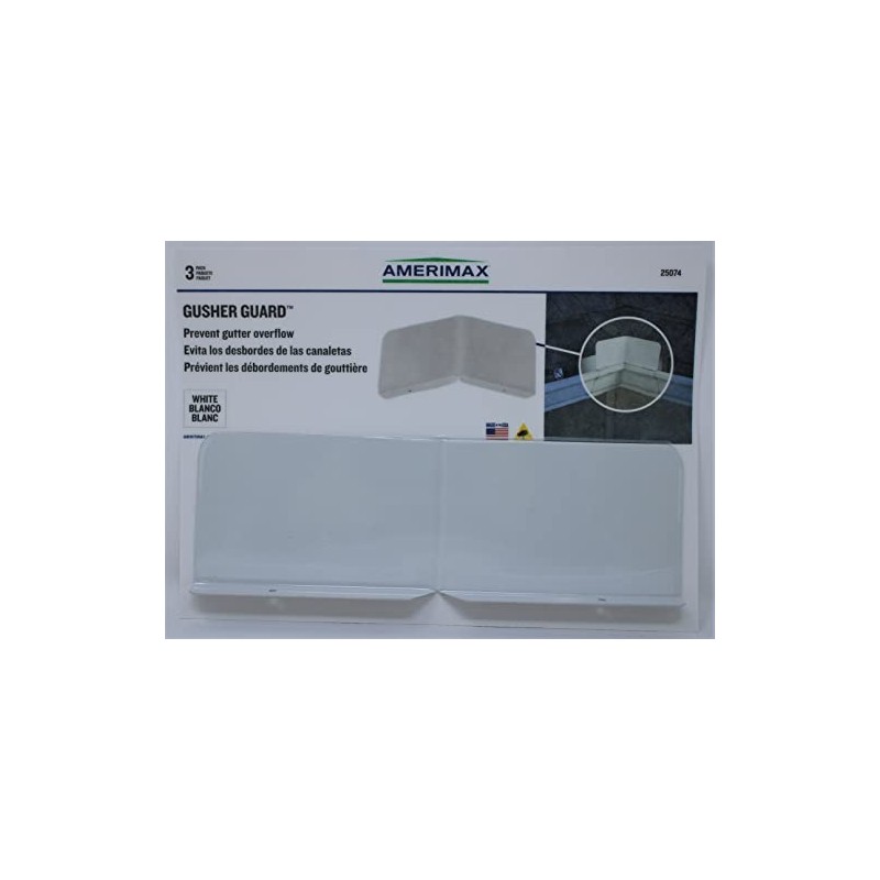 Amerimax 3PK White Gusher Guard Home Products 25074 GusherGuard, Pack