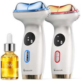 Hot and Cold Face Sculpting Tool for Skincare Routine, Electric Gua Sha Beauty Device, 7 in 1 LED Face Tool with Serum for Depuffing Sculpting and Face Neck