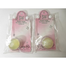 Revlon 2-Pk Street Wear Double Scoop Lip Gloss + Glitter LIMEALICIOUS Stocking Stuffer!