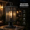 c cattleya Modern Outdoor Post Light with Pier Mount Base,