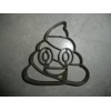AJT POO SWIRL POOP PILE SMILING EMOJI CARTOON MESSAGE COOKIE