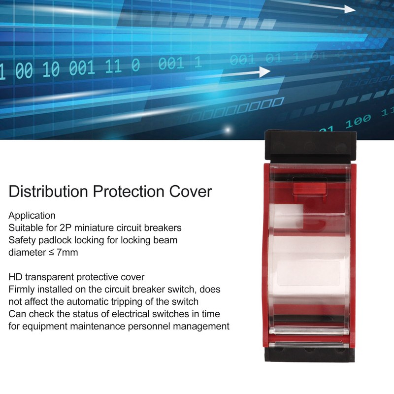 2P Breaker Protection Cover Lockout Set Engineering Insulation Transparent Circuit