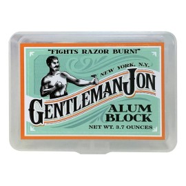 Gentleman Jon Bloque De Alumbre En Funda De Plástico (3.7 Onzas), De Gentl
