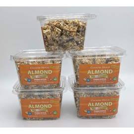 Country House ALMOND CRUNCH PACK (5 Counts) with Chia and Flaxseed, All Natural, Easy to Read Ingredients, No Artificial or Natural Flavors Added, No Gluten, Low Sodium, and a Crisp in Every Bite!