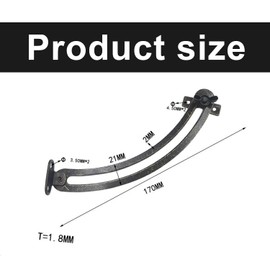 Flap Fitting Flap Support Hinges Cabinet Folding Hinge - Pack of 4 Curved Adjustable Support Flap Holder for Kitchen Cabinets, Cupboards, Kitchen Door, Toy Box, Tatami