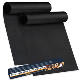 Meegoo Oven Liners for Bottom of Oven, 2 Pack Large Thick Heavy Duty Non-Stick Teflon Oven Mat Set, 15.74"x 23.62" BPA and PFOA Free Oven Floor Protector Liner, Kitchen Friendly Cooking Accessory