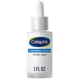 Cetaphil Suero de ceramida, hidrata y restaura la barrera cutánea, formulado con ceramidas y centella asiática, diseñado para pieles sensibles, sin fragancia, probado por dermatólogos, 1 onza
