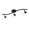 XiNBEi Lighting Track Lighting, 3 Light Modern Black Curved Kitchen