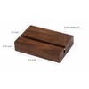 UNIQOOO 3.5" Walnut Wood Stand for 2023 Monthly Desk Calendar,