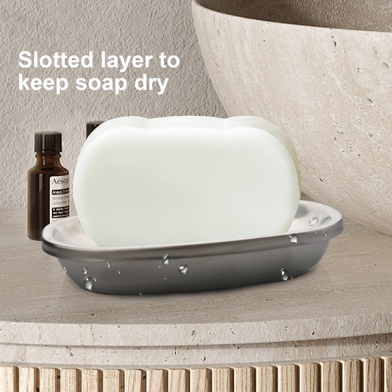 Soap Dish for Shower, Stainless Steel Bar Soap Dishes Holder