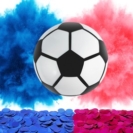 Gender Reveal Football Ball, Weinsamkeit Gender Reveal Football Exploded Blue or Pink Powder with Rose & Blue Confetti, Gender Reveal Party Supplies, Gender Reveal Party Supplies