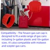 Fesasn 5 Gallon Gas Can Cap Replacement, for Most 1/2/3/5