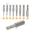 Samcos Hex Wrench Bit, Impact Driver Bit, Precision Screwdriver, 0.25