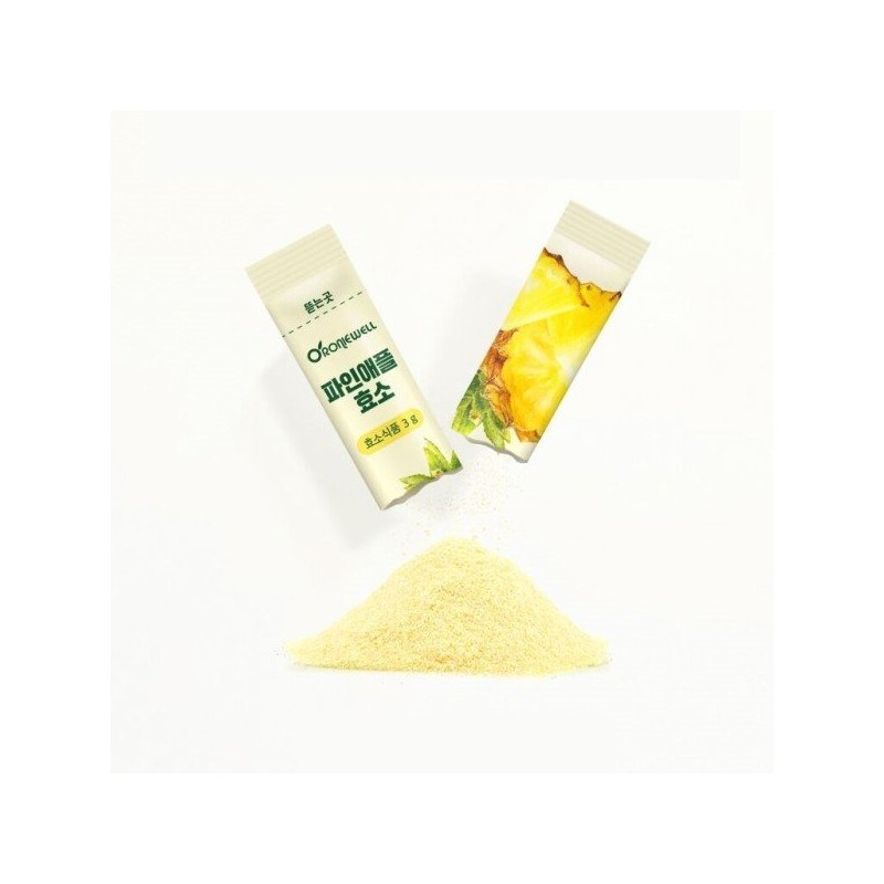 Roniwell 파인애플 효소 브로멜라인 식이섬유 아밀라아제 고역가수치 30포 Pineapple Enzyme