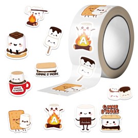 500 Rolls of Cotton Candy Stickers, Cartoon Sticker Rolls, self-Adhesive Seals, Suitable for Birthday Party Decorations, Water Bottles, laptops, Photo Albums, and Phone Cases(Colourful-M3)
