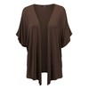 MBJ Women's Kimono Style Short Sleeve Dolman Cardigan – Lightweight