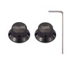 Dopro Set Screw 1/4" Universal Metal Guitar Bass Potentiometer Knobs