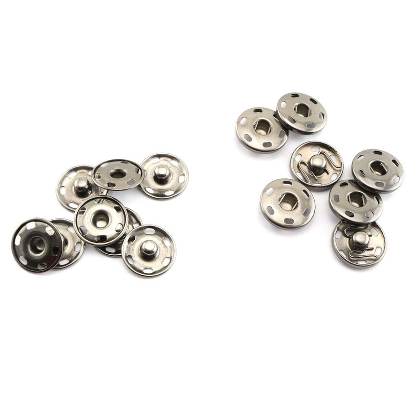 RuiLing 20Sets 19mm Copper Sew on Snaps Buttons Press Button