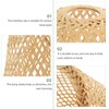 Angoily Bamboo Lampshade Ceiling Light Shade Decorative Lamp Shade Bamboo