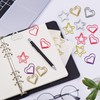 Hesena 200 Pcs Cute Heart and Star Shaped Paper Clips