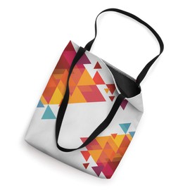 Colored Geometric Triangle Pattern Tote Bag