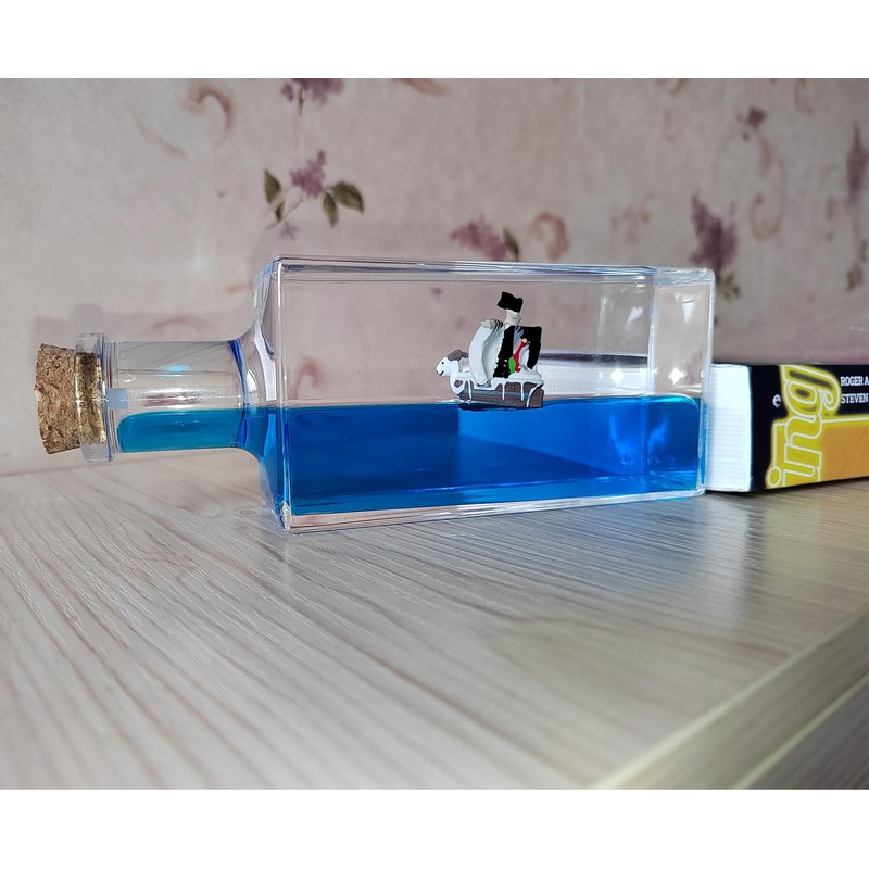 Generic Unsinkable Ship Going Merry Pirate Ship in a Bottle