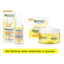 Kit Sérum Y Crema Fps30 Antimanchas Con Vitamina C Garnier                                                                                            