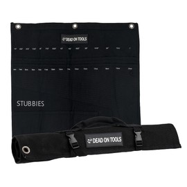 Dead On Tools Heavy Duty 24 oz. Canvas Wrench Roll, Black, One Size