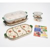 Temp-tations 10 pc Baker Set: 4 Qt Casserole Dish, 2