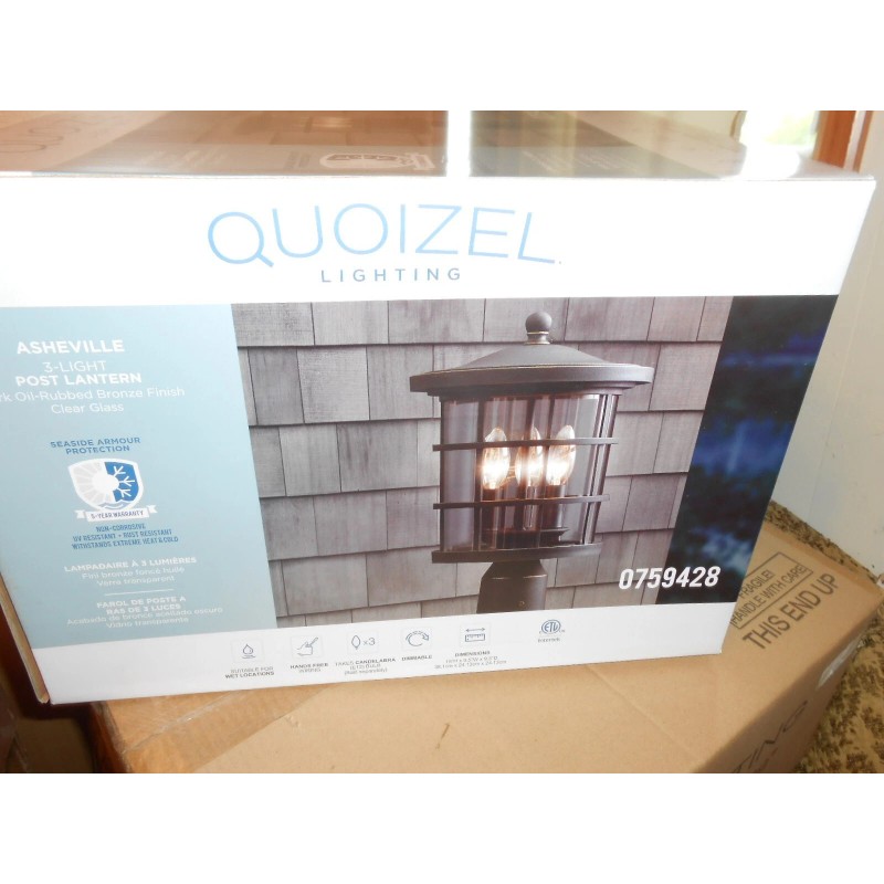 Quoizel NEW - Quoizel Asheville 15-in Dark Oil Rubbed Bronze