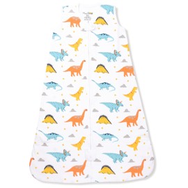 Baby Sleep Sack 1.0 TOG, Organic Cotton Baby Wearable Blanket with Two-Way Zipper, Swaddle Transition Baby Sleeping Bag, All-Season Sleep Sack for Newborn Infant Toddler Boy Girl, 12-18 Months, 1-Pack