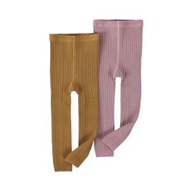 Toddler Baby Basic Ribbed Sweater Leggings Infant Kids Footless Tights Little Girls Dress Bottom Top Pants(Pink+Yellow, 0-1 Years)