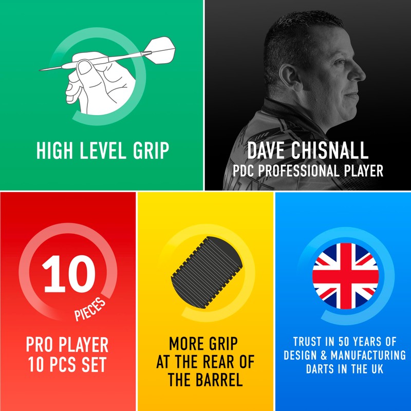 Harrows Dave Chisnall Chizzy Series 3 Player Dart Set I