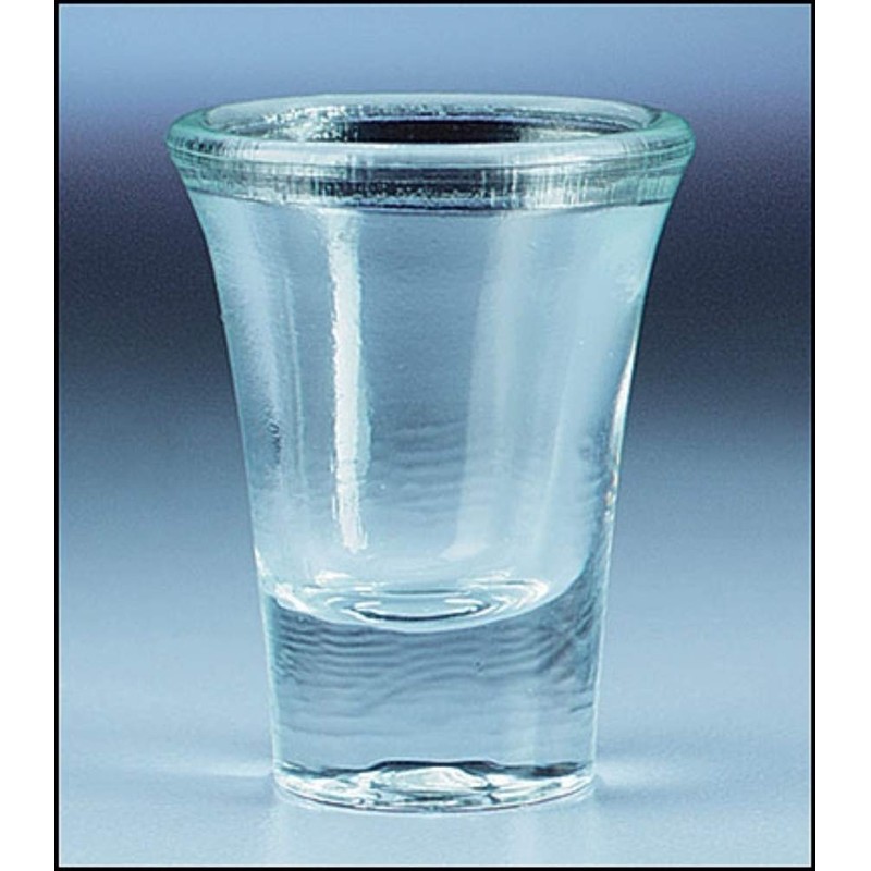 Glass Communion Cup with Beveled Lip