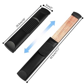 Musiin Pocket Guitar Fretboard Guitar Practice Neck,Portable 6 Fret Guitar Chord Practice Tool for new beginner（Black)