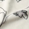 VOGOL Kitchen Curtain Valances for Small Windows, Gray Vines Embroidered