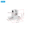 PATIKIL SK10 Aluminum Linear Motion Rod Rail Clamping Guide Support,
