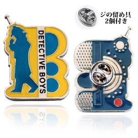 Cosplay Badge Detective Badge Boys Detective Badge Communicator Anime Alloy Brooch Play Costume Cosplay Props Accessories Gift Boys Girls Kids Unisex Clasp with 2pcs