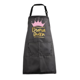 BNQL Drama Queen Apron Theatre Gifts Drama Queen Gift for Drama Teacher Theatre Kitchen Apron Actress Gift for Musical Lover (Drama Queen Apron)