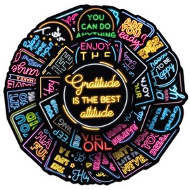 Motivational Stickers 50 Pieces Cute Decoration for Car Laptop Skateboard Bicycle Moped Motorcycle Bicycle Computer Suitable for Adults Children Inspirational Aesthetic Sticker Set