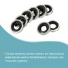 MECCANIXITY Bonded Sealing Washers M6 11.8x6.7x2mm Carbon Steel Nitrile Rubber