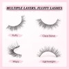 Parriparri Eyelashes, Cat Eye, Fluffy Artificial Eyelashes, Cateye Clear Band,
