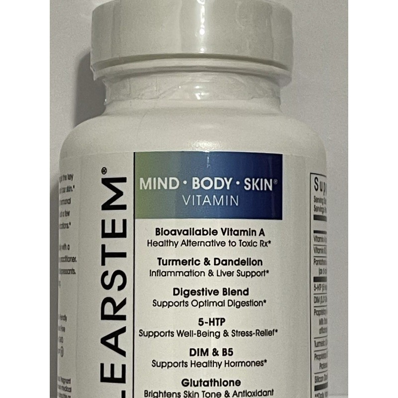 Clearstem (age+acne) MIND-BODY-SKIN Vitamin 90 Capsules Exp :06/2025