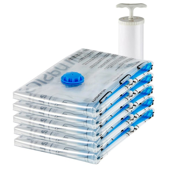 Unbranded 5x Vacuum Storage Bags Travel Space Saver Garment Clothes