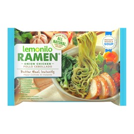Lemonilo Ramen - Onion Chicken Soup - Healthy Instant Ramen - Oven Baked Noodles - Made with All-Natural Ingredients - Quick Meal Kit (2.65 Oz) - Single Pack