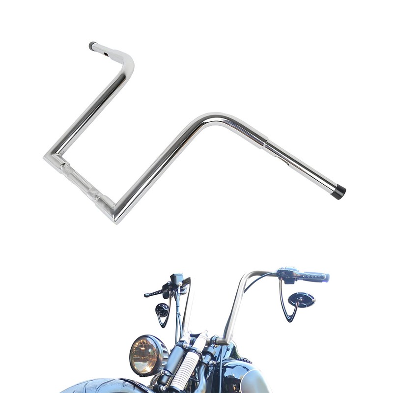 XFMT Chrome 14" Rise Ape Hangers Bars 1-1/4" Handlebars For