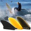 HUIOP surf fins, 4.6 Inch / 3 Inch Surfboard Fin