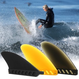 HUIOP surf fins, 4.6 Inch / 3 Inch Surfboard Fin Soft Center Fin for Inflatable SUP Paddle Board Longboard