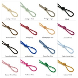 6mm Silky Barley Twist Cord Rope Braid 3 Ply & Matching 16mm Flanged Insertion Piping Furnishing Upholstery Crafts Trimming,36 Colors. High Strength, Neotrims. 10 Yards, Red (Cord)