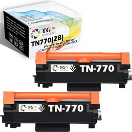 TG Imaging Compatible TN770 Toner Cartridge Replacement for Brother TN-770 Super High Yield Black Toner TN 770 TN760 for HL-L2370DW HL-L2370DWXL MFC-L2750DW MFC-L2750DWXL Printer (2 Pack, Black)